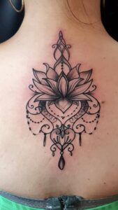 back tattoo design women's